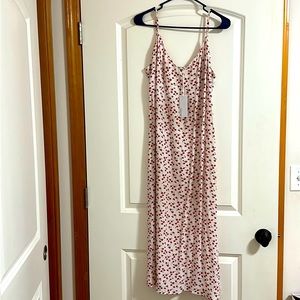 Reformation dress floral print spaghetti strap midi style